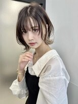 ダブルトーキョー シブヤ(W-TOKYO SHIBUYA)&nbsp;イヤリングカラー×ネオウルフ　ウルフカット