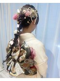 卒業式　着付け　袴　袴着付け　ヘアセット