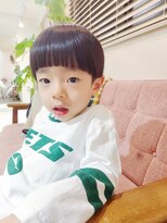 スーハ 恵比寿(SUUHA) キッズカット/スタイリング簡単前髪ぱっつんマッシュ/子連れ歓迎