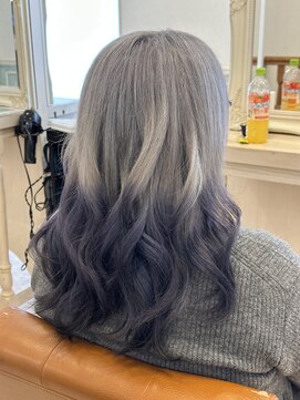 ヘアーサロン リアン 熊谷2号店(hair salon Rien) シルバーパープルグラデーション！