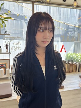 ヘアー アレス(hair ales) エクステレイヤースタイル ロングレイヤーエクステ ウルフエク