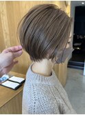 ミントベージュ×ボブ