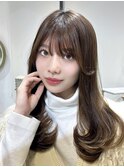 (表参道/青山/縮毛矯正/内巻き/レイヤーカット/前髪/顔まわり)