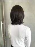 くびれボブ×オリーブカラー