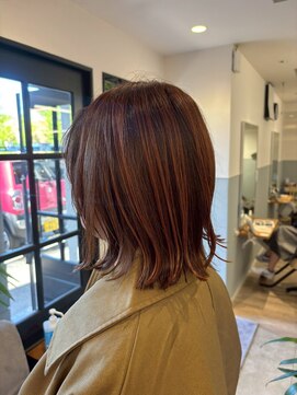 リサプラン(RISA plan) ブリーチ無し暖色アンブレラカラー