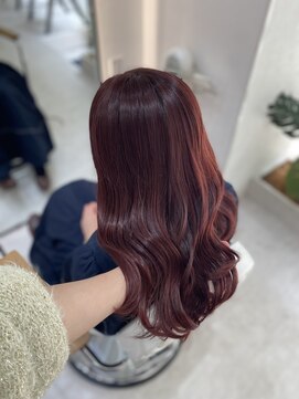 ジーナ 博多筑紫口(Zina) 韓国風カラー/ワインレッドカラー/髪質改善トリートメント