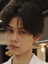 アンサー 渋谷(ANSWER)&nbsp;センターパートフェザーパーマ毛流れナチュラル縮毛矯正渋谷原宿