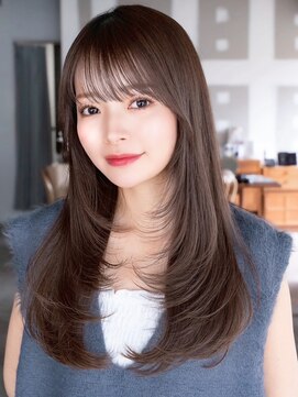 エインアンリー 明治神宮前(AIN.ANLY.) イメチェンミディアムレイヤーロングレイヤーカット顔周りカット