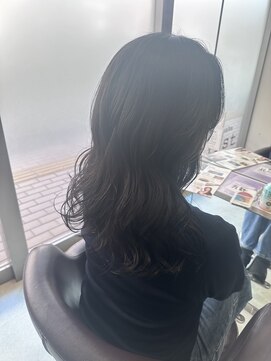 ダークグレージュ・セミロング