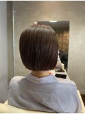 切りっぱなし大人ボブ川越/ショート/ボブ/ハイライト