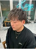波巻きツイストスパイラルパーマ/フェザーパーマ/眉毛/メンズ