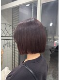 pink brown & bob cut