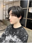 メンズウルフカット/センターパートウルフカット/ウルフカット