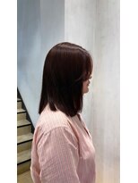 クリアーオブヘアー 本山店(CLEAR of hair) 大人可愛いナチュラル艶レッドブラウン
