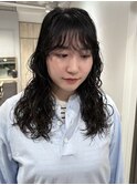 ロングヘアレイヤーカット レディースパーマ 【八王子】