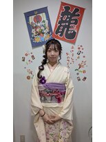 ヘアークラフト アンジュ(Hair craft ange)&nbsp;編みおろしスタイル