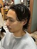 【MEN'S専門店】カット+パーマ+シェービングコース ¥10890
