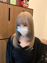 シールドヘアー 沖縄 新都心(C'LD Hair) ミルクティーカラーベージュ/那覇ハイトーン/沖縄ハイトーン