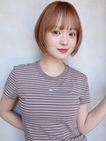 イルウィ(irwi) 【門前仲町】ハッシュカットナチュラルショート ベージュカラー