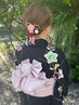 【お手軽に可愛く】浴衣着付け+おまかせヘアセット(シニヨンヘア)¥6600