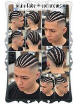 ヘアーファクトリー☆マハロ(Hair Factory☆MAHARO)&nbsp;スキンフェード＆コーンロー