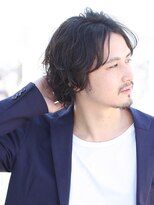 マイロ(mailo) 好感度アップの中分けニュアンスパーマミディアム