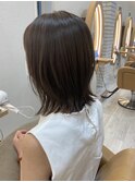 小顔 切りっぱなし【くびれボブ】外ハネ 20代30代