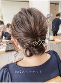 【天女目】結婚式お呼ばれヘアセット