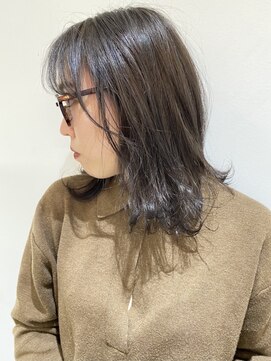 フォーク FOLK 【FOLK】コントラストハイライト→オンカラー♪外ハネミディアム