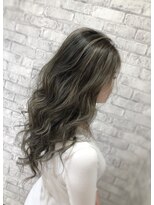 アース 新越谷店(HAIR&MAKE EARTH)&nbsp;コントラスト３Dハイライト　白髪ぼかし　外国人風カラー