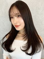 シーシンジュク 新宿南口(Sea shinjuku)&nbsp;大人ガーリー/前髪/顔周りレイヤー×ブリーチなし韓国ヘア[新宿]