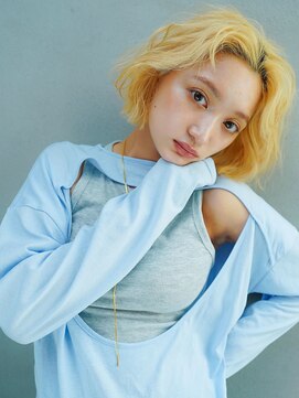 カンナ(Canna) デザインカラー/伸ばしかけボブ/シルキーベージュ/髪質改善/20代