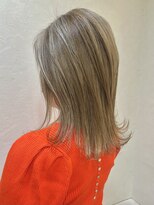 ヘアースペースブルーム リアン 岡町店(HAIR SPACE BLOOM Lien)&nbsp;【岡町/ハイライト】アッシュベージュハイライト
