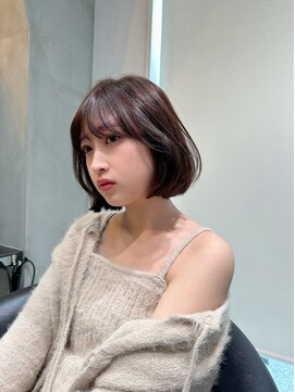 ロンドフルール 大宮東口(Lond fleur) 内巻きグレーベージュボブ