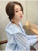 黒髪ロング/顔周りレイヤーカット/韓国/グレージュ/前髪[銀座]