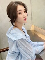 ロンド リリー 銀座(Lond Lily)&nbsp;黒髪ロング/顔周りレイヤーカット/韓国/グレージュ/前髪[銀座]