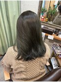 ブリーチ無しオリーブアッシュ