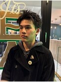 MEN'SHAIRウルフカルマパーマメンズショートイージーパーマ