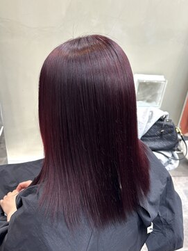 ファビ 渋谷(Fab) 渋谷/ブリーチなしカラー/赤カラー