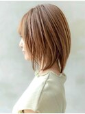 20代30代大人可愛いレイヤーロング/前髪パーマ/グレーベージュ