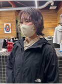 ショートウルフ＋エアリーパーマ