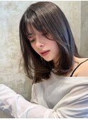 大人可愛い20代30代40代50代小顔レイヤーセミロング