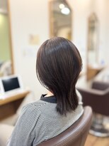 ヘアー グリーン(hair green)&nbsp;30代40代50代大人可愛い艶ミディアムレイヤースタイル