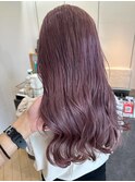 透明感抜群♪ケアブリーチハイトーンピンクラベンダーカラー