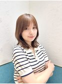 マロンベージュ/ボブ/前髪/レイヤー/髪質改善/縮毛矯正/立川