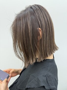 アニー 松戸(ANNI) ホワイトグレージュ/ミニウルフ/デジタルパーマ/チェリーブラウ