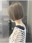 【iLi×REN】ミニボブ/ボブ/ミルクティーグレージュ《立川》
