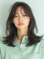 ノラキチジョウジ(NORA KICHIJOJI) くびれミディアムレイヤーカットウルフボブボブパーマ前髪パーマ