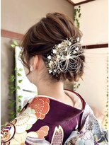 ジェミータ 横浜&nbsp;ふんわり下目シニヨン【横浜/ヘアセット/着付け/和髪】