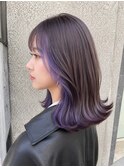 イヤリングカラー/インナーカラー/ネイビーカラー